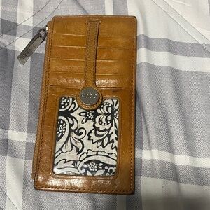 HOBO Tan Leather Wallet